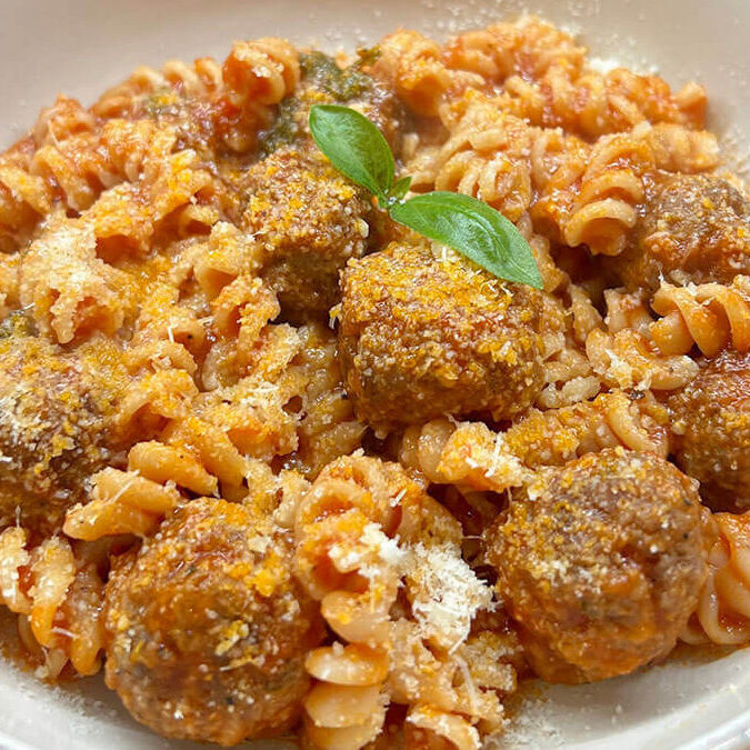 Pasta Meatballs recipe the Mancunian Cook